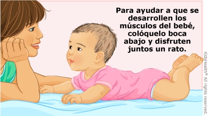Tres formas en que los bebés pueden practicar estar boca bajo para fortalecer los músculos del cuello, los brazos y los hombros.